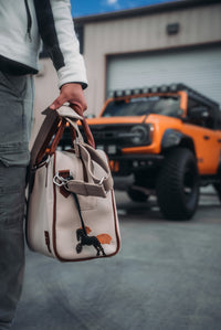 Walter Leather Carrier Bag